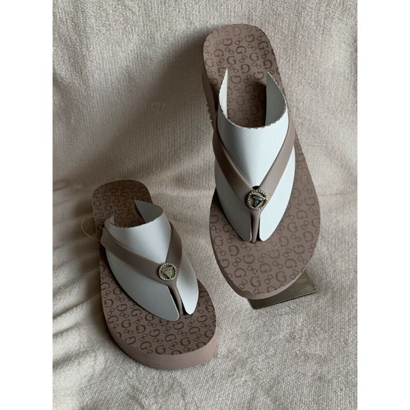 🌹Women’s sandals size 10 Guess Talar-C Eva Flip Flop Wedge Sandal Light Pink - Picture 3 of 12